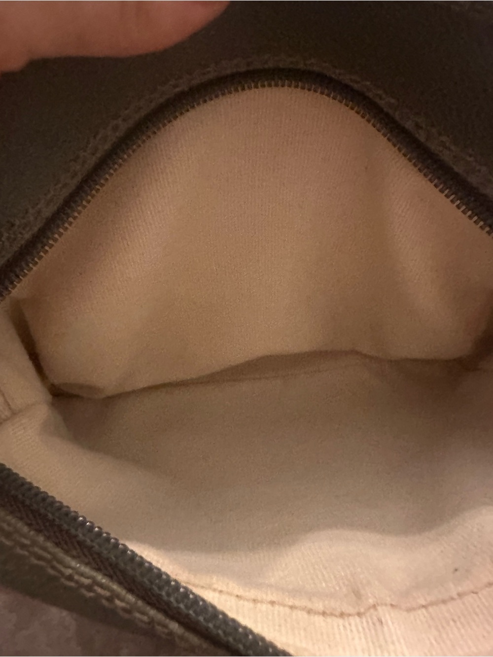 Burberry Olive Green Leather Crossbody with Signature Check Strap - Picture 6 of 12